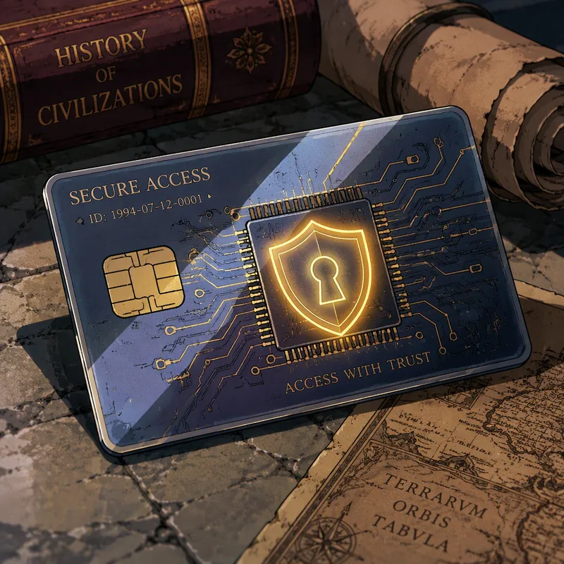 Turvallinen EMV-siru ja suojaus symboli