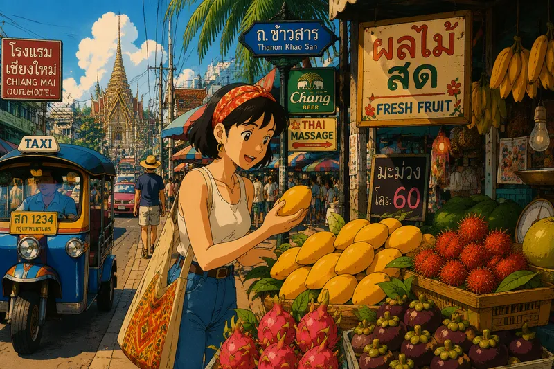 Katumarkkinat Thaimaassa